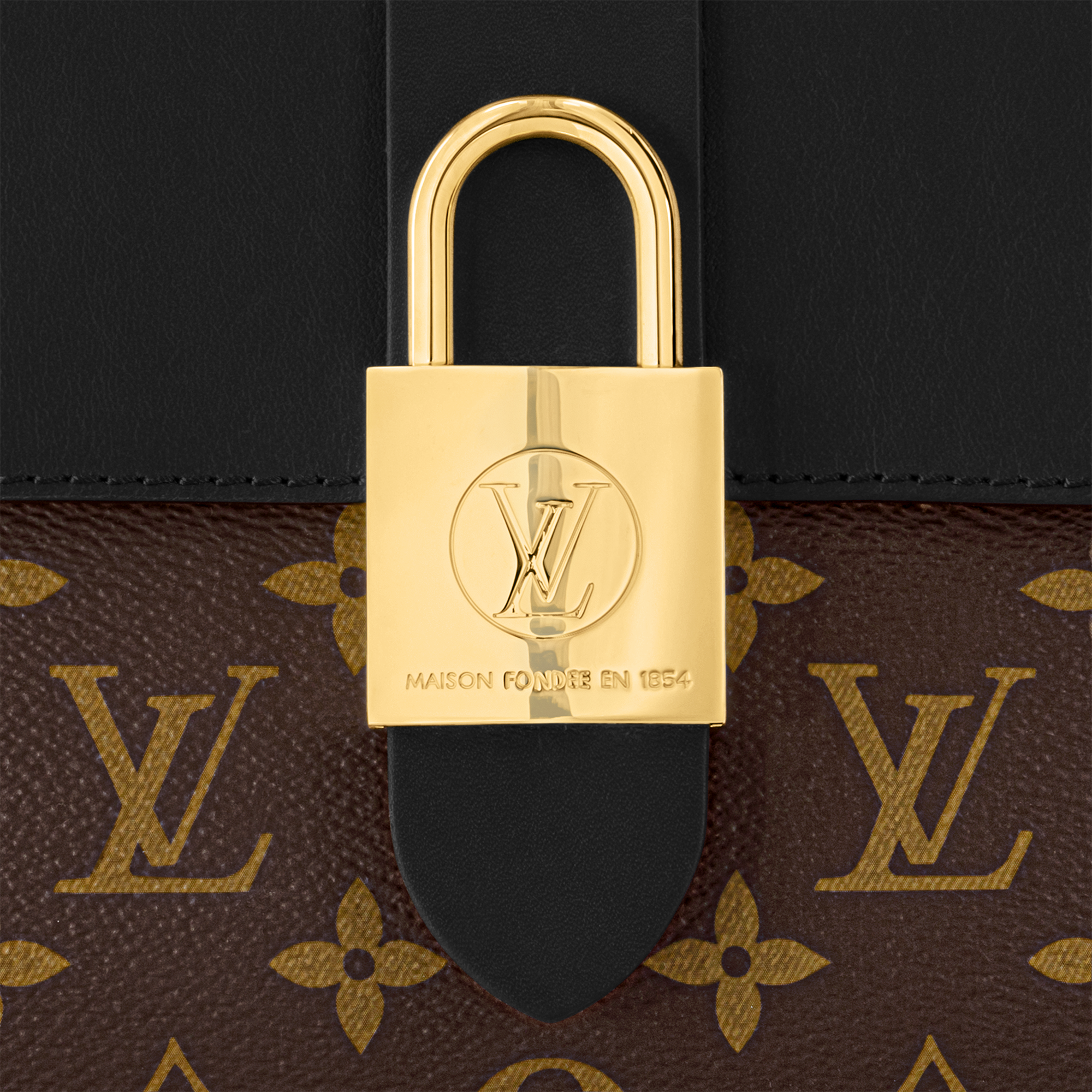 Locky BB Small Structured Designer Handbag with Lock LOUIS VUITTON